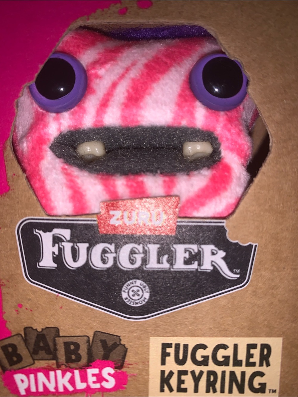 Fuggler Baby Pinkles purse/bag charm keychain
